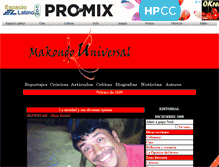 Tablet Screenshot of makondouniversal.espaciolatino.com