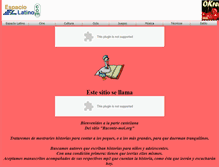 Tablet Screenshot of cuentaunahistoria.espaciolatino.com